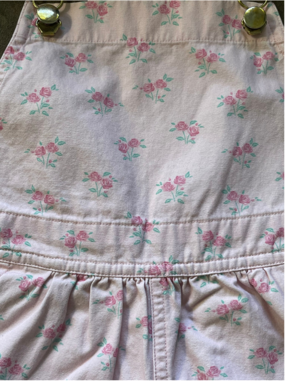 The Beaufort Bonnet Company Pink Floral Channing Choo Choo Shortalls Girls 5 - Picture 6 of 15